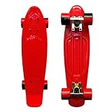 Mayhem Penny Style Board Red 2 Tone Wheels 22" Plastic Cruiser Board Old School Abec 7