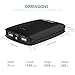 Shinngo Portable Charger, 10000mAh 3.4A Output Ultra Compact High Capacity Power Bank Dual USB Ports High-Speed Charger Battery Pack with Flashlight for iPhone, Samsung Galaxy and More (Black)