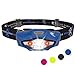 LED Headlamp Flashlight by SmarterLife - Ideal Running Lights for Runners with 6 White & Red Light Modes - Headlamps for Adults, Kids, Hiking, Camping - Only 1.5.Oz & Uses 1 Battery (Midnight Blue)