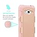 Galaxy Core Prime Case, EC Galaxy Prevail LTE Case, Dual Layer Rugged Soft TPU Bumper Hard PC Shell Shockproof Case Cover for Samsung Galaxy Core Prime/Prevail LTE G360 (Rose Gold)