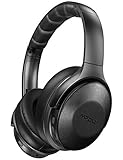 Mpow H17 Active Noise Cancelling Headphones, Bluetooth Headphones Over Ear with Quick Charge, Soft Genuine Protein Earpads, Hi-Fi Deep Bass, CVC 6.0 Mic, 30H Playtime for TV Travel Cellphone