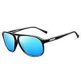 HODGSON Polarized Sunglasses, Aviator Sunglasses 100% UV Protection-Blue