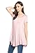 Frumos Womens Tunic Top for Leggings V Neck T Shirts Antique Rose 3X-Large