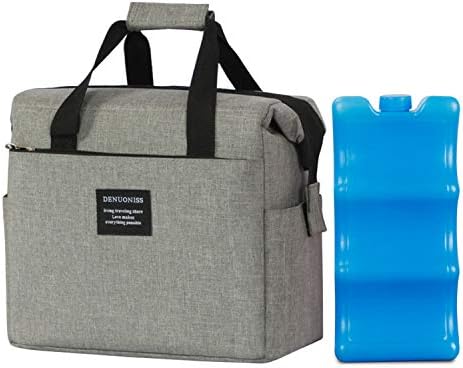 Portable Oxford Cloth Breast Milk Breastmilk Insulated Cooler Bag with 600ml Ice Pack for Expectant Breastfeeding Newborn Moms