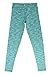 90 Degree By Reflex - Kids Yoga Pants Leggings - Aqua Lime Space Dye M (10)