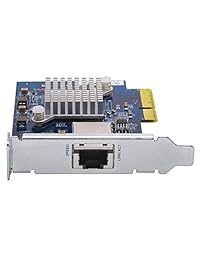 QNAP qxg-10g1t Single-port (GBase-T) 10 GbE Red Tarjeta de expansión, PCIe Gen3 X 4, perfil bajo soporte precargado, plana y de perfil bajo Soportes de Full-height están incluidos