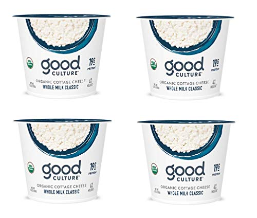 Good Culture, Organic Cottage Cheese, Whole Milk Classic 5.3 oz (4 Pack)