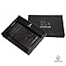 Estalon Genuine Leather RFID Blocking Credit Card Holder Case, Minimalist front Pocket Slim Wallet With ID Window (Brown) (Brown Pebble)