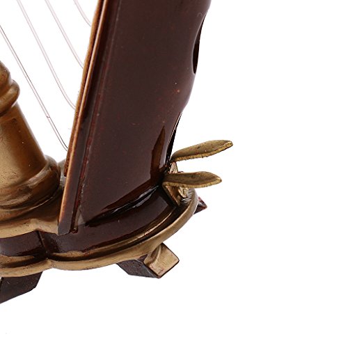 Dolity 1/6 Male Female Playing Harp Wooden for 12'' Hot Toys Side Show DID Figures - Thumbnail 5