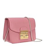 Women's PU Leather Handbags Fashion Small Chain Shoulder Strap Bag Quilted Crossbody Bags(Pink)