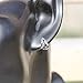 Platinum Plated 925 Sterling Silver Cubic Zirconia Cool Wolf Earrings for Women Girls