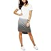 Soly Tech Women Casual T Shirt Dress Short Sleeve O-neck Loose Plus Size Dresses