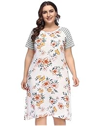 Hanna Nikole vestido largo hasta la rodilla con estampado floral casual para mujer