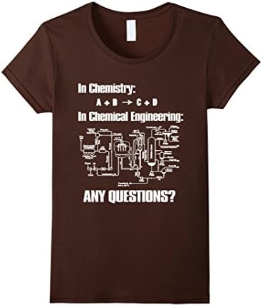 Women's Chemistry T Shirt - In chemistry In Chemical Engineering... Medium Brown
