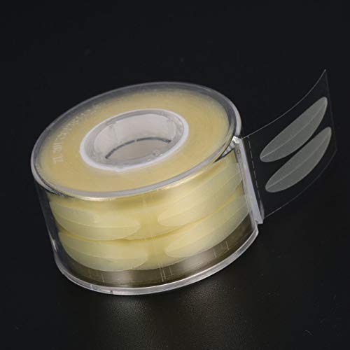 Liobaba 300 Pairs Double Eyelid Tape Stickers,Invisible Eye Stickers Natural Waterproof Eye Tape Adhesive Magic Charm Big Eye Fiber Glue Tapes 2 Roller + Shaped Fork