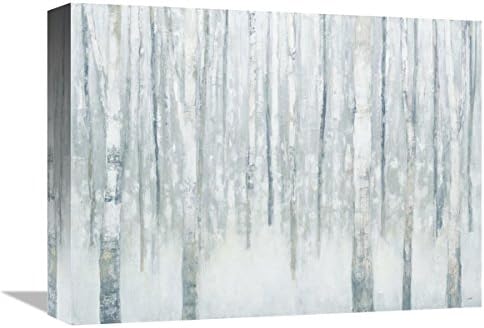 Global Gallery Julia Purinton, Birches in Winter Blue Gray' Giclee Stretched Canvas Artwork, 16 x 12"