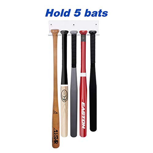 RonXer Bat Rack Holder Display,Softball Baseball Bat Wall Mount for Souvenir Storage -Acrylic,Clear - Thumbnail 6