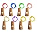 8-Pack Wine Bottle Cork String Lights,Indoor Christmas Pumpkin Lantern Bedroom Decorative String Lights Bettery Opreated Copper Wire Starry Fairy Lights with Cork for Party Halloween Decor(8 Colors）