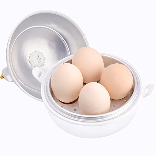 MICOOK Microwave Egg Cooker, Microwave Egg Boiler with Safe Buckle and