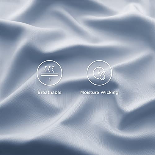 Bedsure Cooling Sheets Set, Rayon Made from Bamboo, Queen Sheet Set, Deep Pocket Up to 16