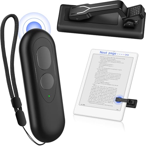Photo 1 of RF Remote Control Page Turner for Kindle Paperwhite Oasis Kobo eReaders, Kindle Remote Page Turner for iPhone Android Tablets Reading Novels Taking Photos