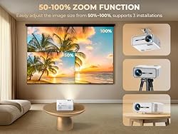 VIZONY Mini Projector with WiFi and