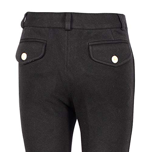 TuffRider Boys Patrol Light Knee Patch Breeches, Black, Size 10