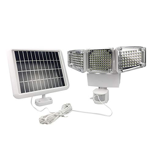 Tubwair LED Triple Head Solar Motion Light,178-LED/180-LED Waterproof 1000 Lumen Super Bright, 30 Detection Distance, 180 Degree Range, Fully Weather Resistant,Garage Mount,Shed Exterior