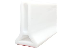 YNOTUS 59Inch Collapsible Shower Threshold Water Dam 2" High Shower Barrier Water Stopper 2" Tall Shower Water Guard To Keep Water In Shower Dry And Wet Separation Bathroom Wheelchair Accessible