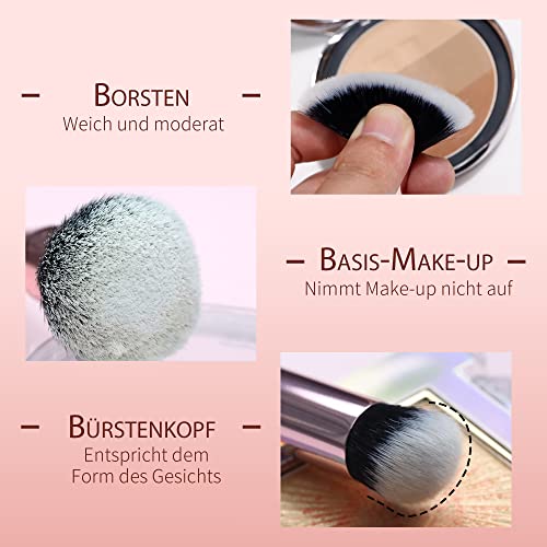 Doppel-End Foundation Pinsel Concealer Pinsel Powder Facial Makeup Pinsel, Concealer Pinsel zum Mischen von flüssigem Puder, Rougepinsel Contour Foundation Highlighter Make up Pinsel