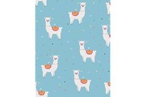 Low Vision Notebook: Llama print blank journal with bold lined paper for visually impaired, elderly, or young children