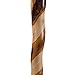 Brazos Rustic Wood Walking Cane, Twisted Hickory, Derby Style Handle, for Men & Women, Made in the USA, 37