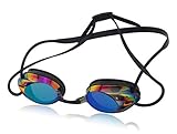 BESYL Adult Athletics Plating Swimming Goggles Optical Performance UV Protection Anti-Fog Swim Glasses - Black