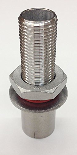 Quick Fit XL Weldless Bulkhead All Thread with Coupling