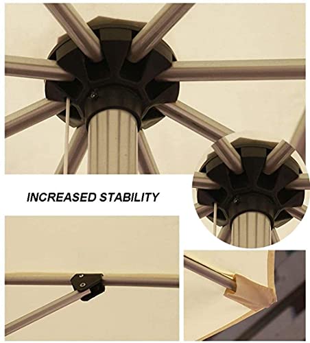 CCLLA Outdoor-Sonnenschirme Sonnenschirme Tragbarer Patio-Gartentischschirm mit 8 stabilen Rippen für Strand im Freien… – Bild 3