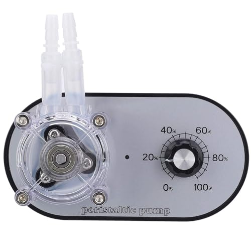 Peristaltic Pump, Peristaltic Pump with High Flow Single Head for Experiments 114-500 Ml/Min AC100-240 V with Flexible Adjustment (EU Plug)