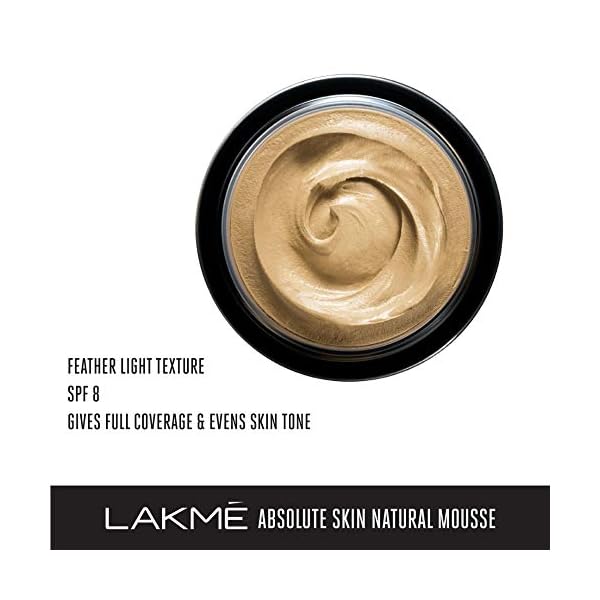 Lakme Absolute Skin Natural Mousse, Ivory Fair 01, 25g - Image 4