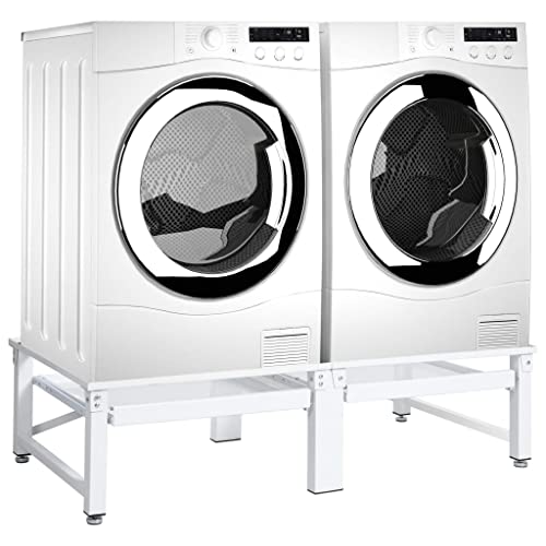 GOLINPEILO Double Washing Machine Pedestal Base With PullOut Shlef Stand Stacking Kit,Dryers