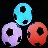 coffled 1 pcs Multi-color Change LED Lamp Football Soccer Nightlight Xmas Party Decor Children's Day Gift
