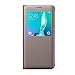 Galaxy S6 edge PLUS, Yoyorule Luxury Window Flip Faux Leather Case Cover Gold