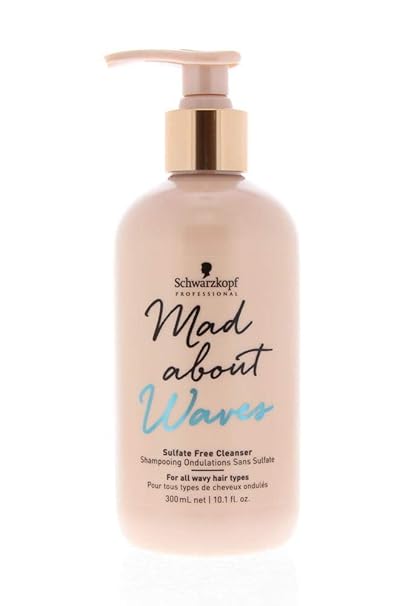 SCHWARZKOPF Mad About Waves Cleanser Sulfat Free Shampoo, 1000 ml