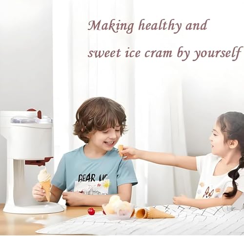 Mini Ice Cream Maker Machine, Automatic Soft Serve Frozen Yogurt and Slushie Maker for Home Kitchen, (MULTIPLE COLORS)