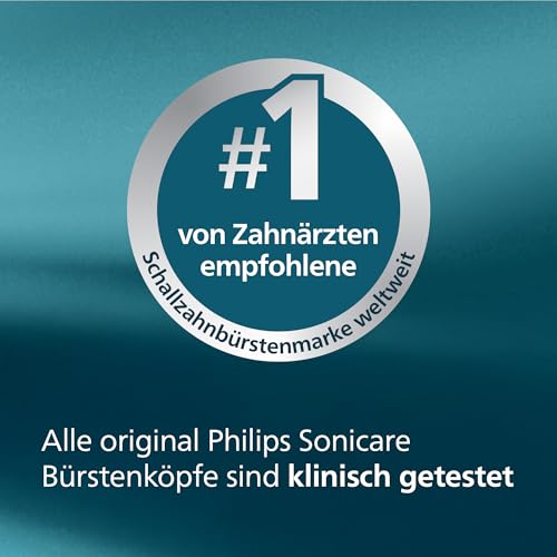 Philips Sonicare HX6054/88 S2 Sensitive Original Replacement Brush Heads, Black, Pack of 4