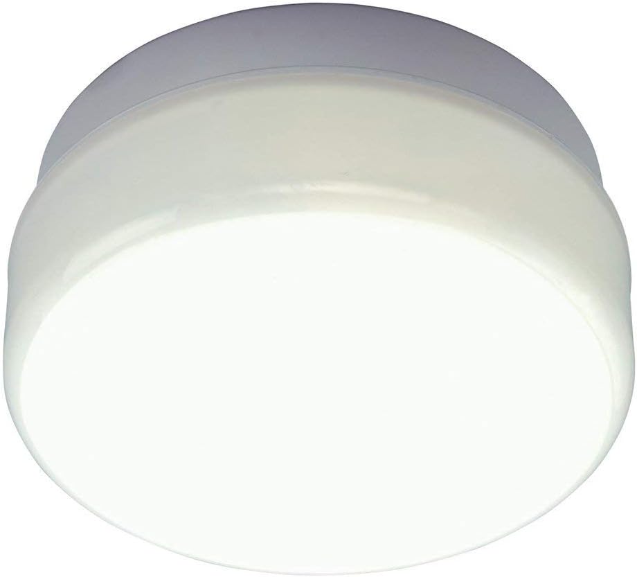 ASD AC/WL100 Circular External Bulkhead Light Fitting - White Base