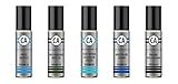 CA Perfume and Essential Oils Impression of (Creed Aventus+ Invictus + Issey Miyake + Mont Blanc Legend + Bvlgr Man) for Men (0.3 fl oz) x 5 Travel Size Roll on Valentine's day Gift