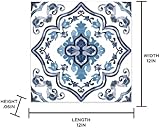 FloorPops FP3932 Marrakesh Floor Tiles Blue Peel and Stick view 9