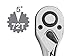 TEKTON 1/2-Inch Drive by 10-Inch Polished Quick Release Ratchet, 72-Tooth Oval Head | 1482
