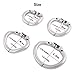 TERNENCE Ergonomic Design Stainless Chastity Device Cock Cage Base Ring Male Spares H150 (L / 50mm)