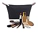 DOIOWN Women's Makeup Bag Cosmetic Bag Toiletry Bag Travel Make up bag Beauty Bag Organizer Pouch 3-Pack(Black)