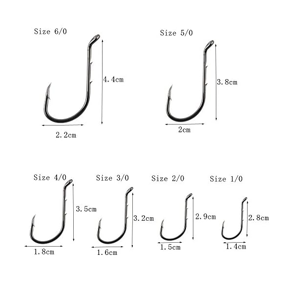 JSHANMEI-100-200-Pack-Octopus-Barb-Fishing-Hooks-Beak-Baitholder-Hook-with-2-Baitholder-Barbs-Jig-Fish-Hooks